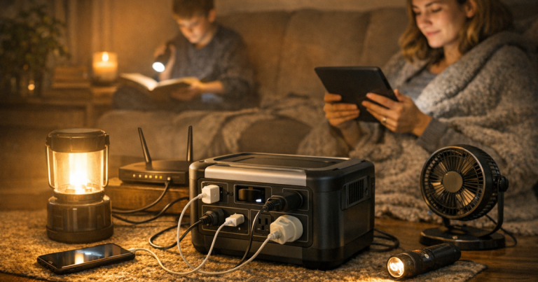 portable power station indoors