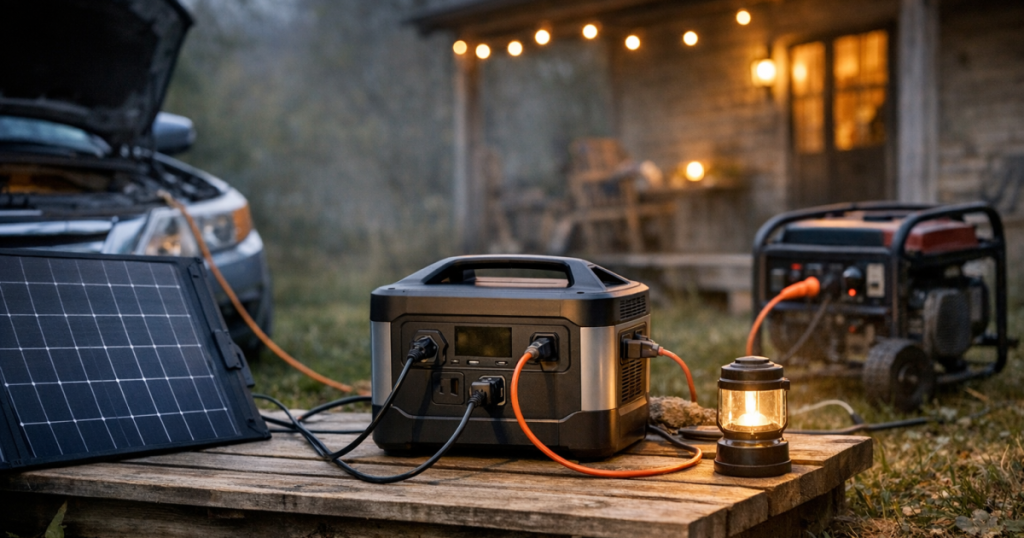 portable power station recharge