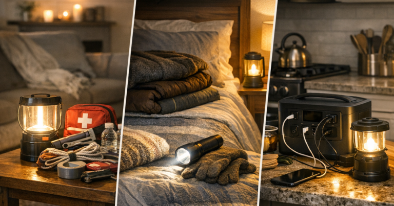 prepare each room for a blackout