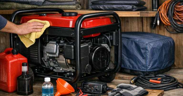 Portable generator storage