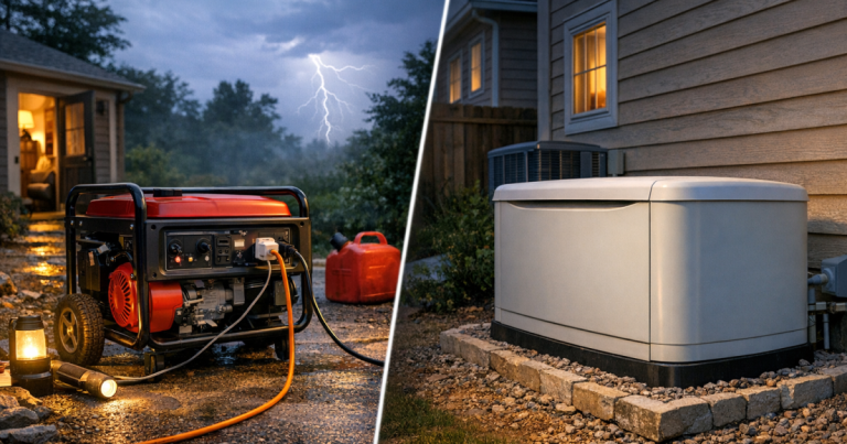 portable vs standby generators