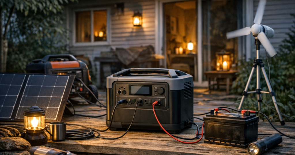 recharge a portable power station