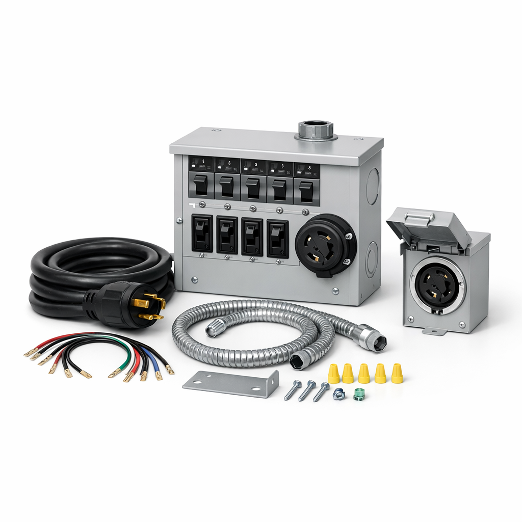 CRK Pro/Tran 2 30A 6-Circuit Transfer Switch Kit — Reliance Controls — manual transfer switch kit — Transfer switches an